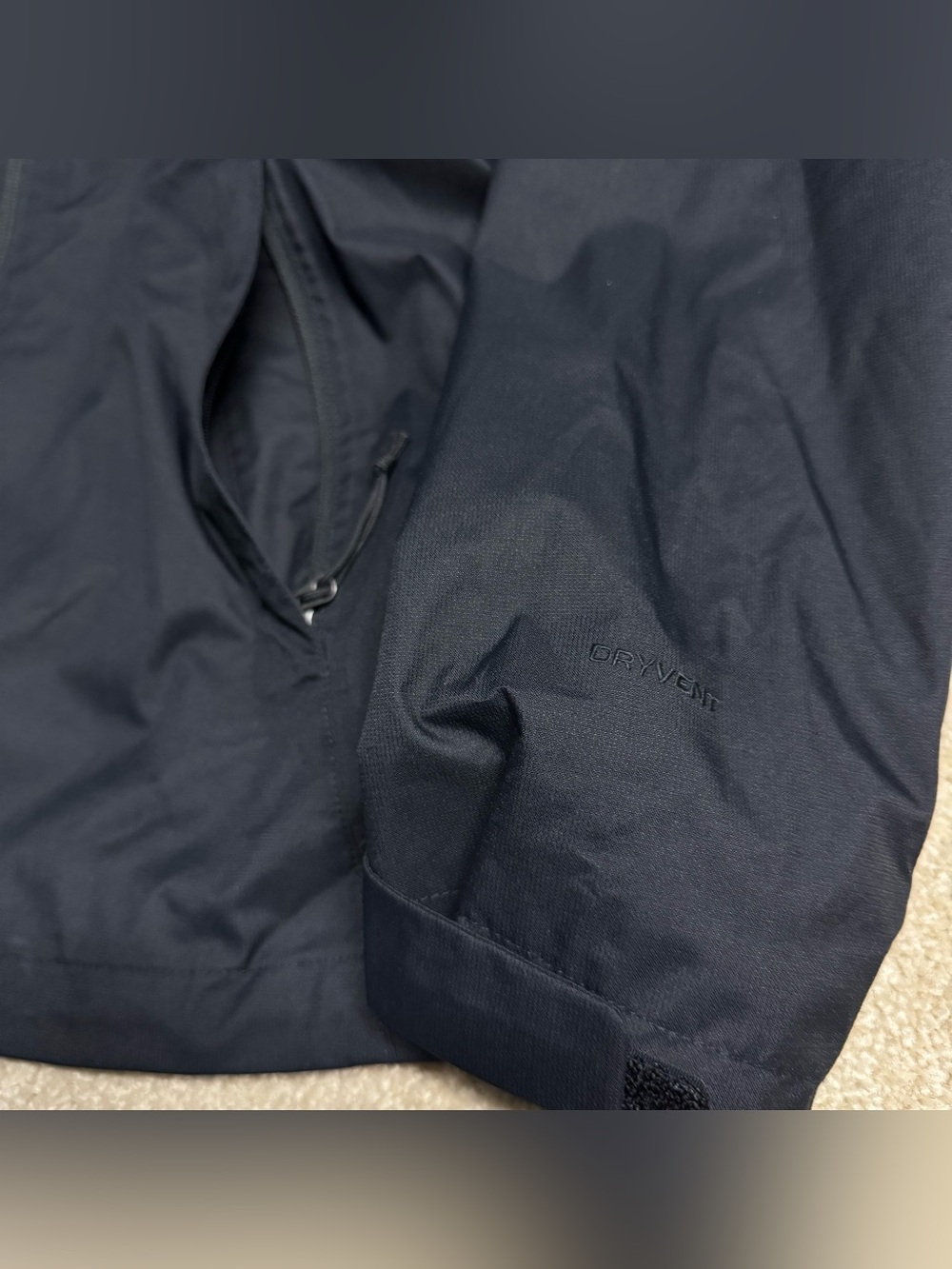The North Face DryVent Hooded Waterproof Rain Jacket Women Small Black Light - Picture 3 of 12